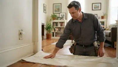 Residential electrician inspecting an outlet during a home electrical assessment in New Orleans, LA