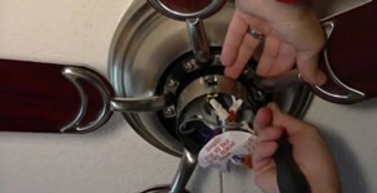 Ceiling fan installation with electrical wiring and mounting by professional electrician in New Orleans, LA