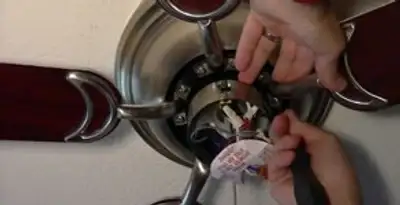 Ceiling fan installation with electrical wiring and mounting by professional electrician in New Orleans, LA