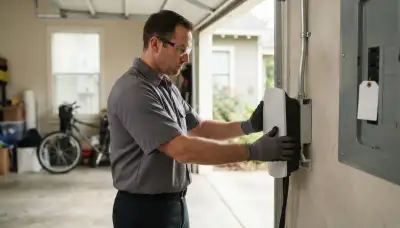 Electric vehicle charger installation by an electrician in Arabi, LA with a dedicated garage circuit
