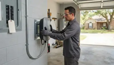Level 2 EV charger installation with dedicated circuit in a Harvey, LA garage