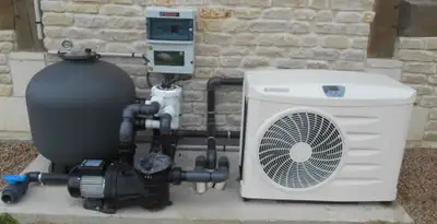 electric heater installation services with connected outdoor heating system equipment in New Orleans, LA