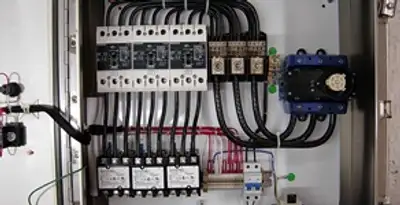 Electrical panel installation with organized circuit breakers and wiring in New Orleans, LA