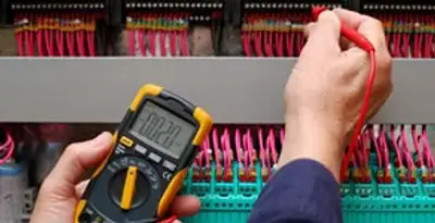 electrical service showing professional testing and troubleshooting of electrical panel by licensed electricians in New Orleans, LA