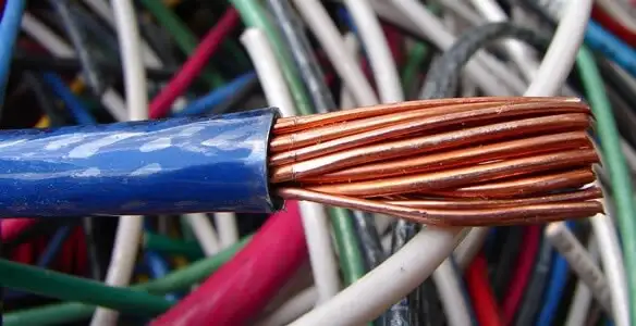 electrical wiring services showing exposed copper conductors and cable preparation in New Orleans, LA