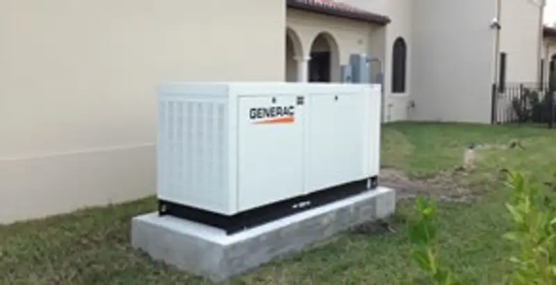 generator installation service showing standby generator professionally installed for residential power backup in New Orleans, LA