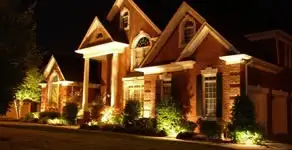 landscape lighting installation services enhancing residential exterior lighting in New Orleans, LA