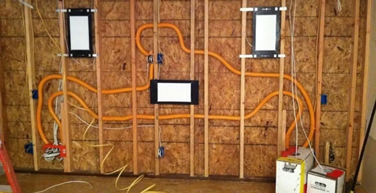 new construction wiring project displaying complete electrical system layout installed by professionals in New Orleans, LA