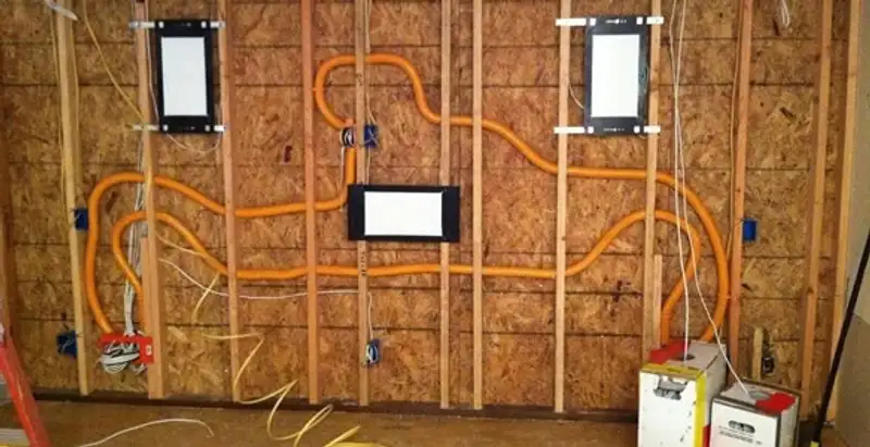 new construction wiring project displaying complete electrical system layout installed by professionals in New Orleans, LA