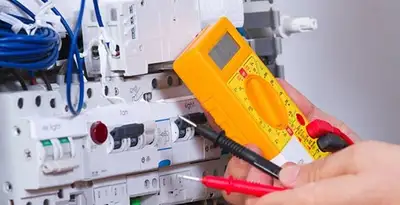 Residential electrician testing home electrical panel for safety and performance in New Orleans, LA