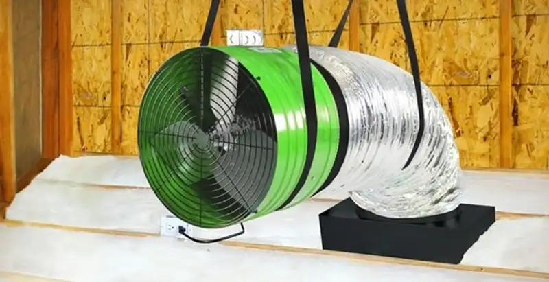 whole house fan installation services with professionally mounted ventilation fan system in New Orleans, LA